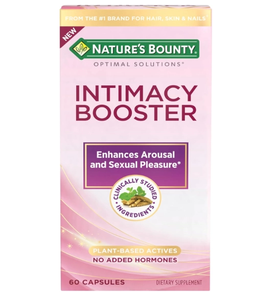 Intimacy Booster, Bem-estar Sexual de Forma Natural, 60 Cápsulas, Nature's Bounty
