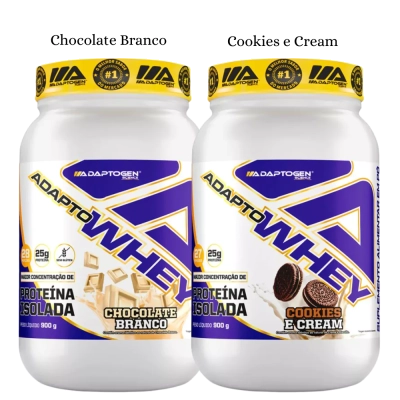 Adapto Whey, Proteína Isolada, Sabores, 900g, Adaptogen