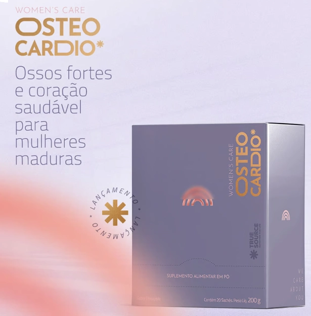 Osteo Cardio Women's Care, 20 Sachês de 10g, True Source