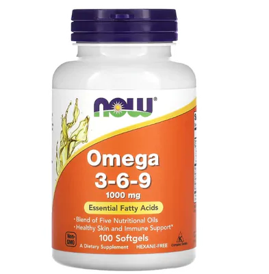 Ômega 3-6-9, 1000mg, 100 Softgel, Now