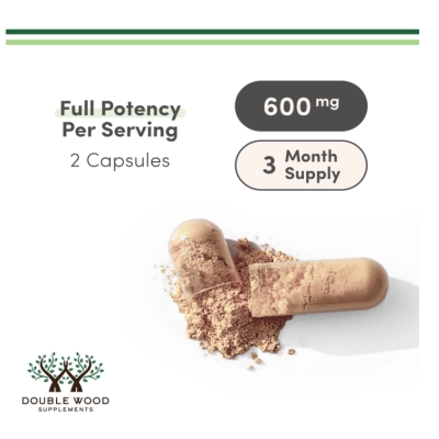 Fadogia Agrestis 600mg, 180 Cápsulas, Double Wood 