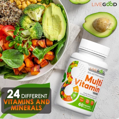 Multi Vitaminico, For Men, 60 Cápsulas, LiveGood