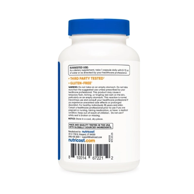 Niacina Vitamina B3 100mg, 240 Cápsulas, Nutricost
