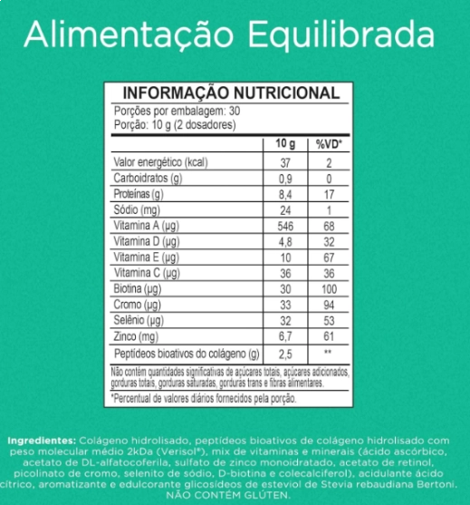 Collagen Renew, Colágeno Hidrolisado em Pó 300g Sabores, Nutrify