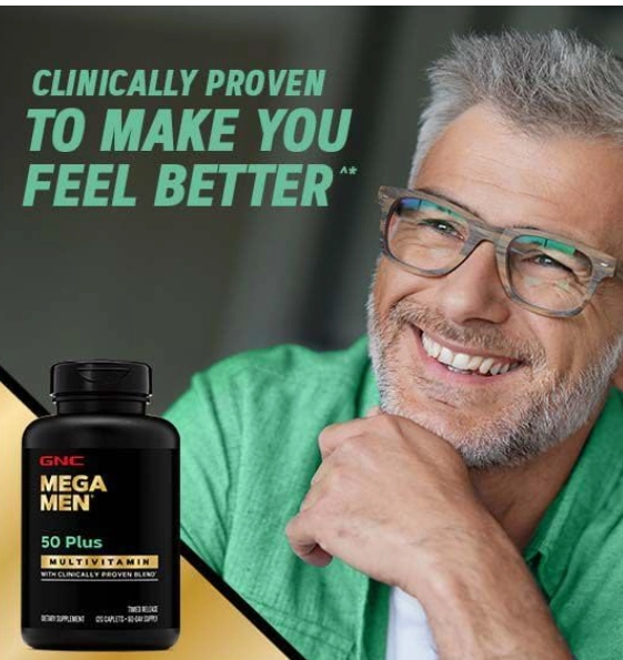 Mega Men 50 Plus Verde, 60 Cápsulas, GNC