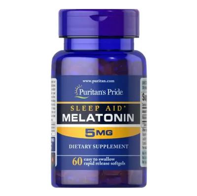 Melatonina, 5mg, 60 cápsulas, Puritan's Pride
