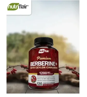 Berberina + Canela do Ceilão, 1200mg, 120 Capsulas, Nutriflair