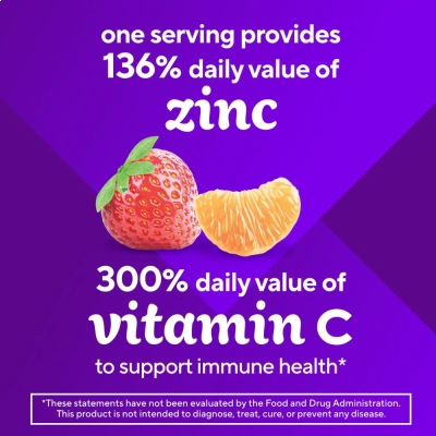 Power Zinc, Strawberry Tangerine, 90 Gummies, Vitafusion 