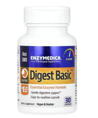 Digest Basic, Enzimas Essenciais, 30 Cápsulas, Enzymedica