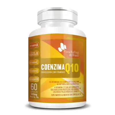 Coenzima Q10 + Vitaminas, 50mg, 60 Cápsulas, Flora Nativa