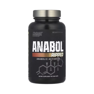 Anabol Ripped, Definição Muscular, Queima de Gordura e Performance, 60 Cápsulas Líquidas, Nutrex