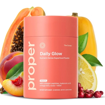 The Corals Daily Glow Beauty Blend, com Peptídeos de Colágeno, ácido hialurônico e MSM, 168g, Proper