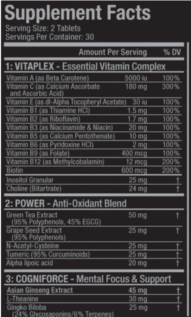 Multivitamínico para Homens VitaForm, 60 Comprimidos, AllMax Nutrition