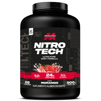 Whey Nitro Tech, 900g Sabores, Muscletech