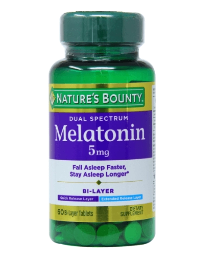 Melatonina 5mg Bi-Layer, 60 Comprimidos, Nature's Bounty