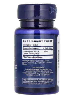 Mega Licopeno, 15mg, 90 Cápsulas, Life Extension