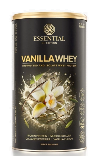 Vanilla Whey, Hidrolisado e Isolado 750g, Essential Nutrition