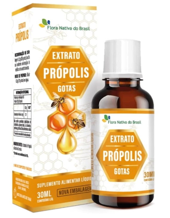 Extrato de Própolis 15% de Extrato Seco, 30ml, Flora Nativa