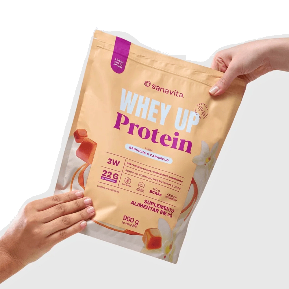 Whey Up Protein 3W, Sabores, 900g – Sanavita