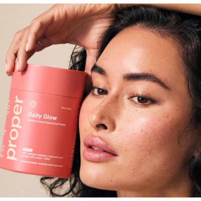 The Corals Daily Glow Beauty Blend, com Peptídeos de Colágeno, ácido hialurônico e MSM, 168g, Proper