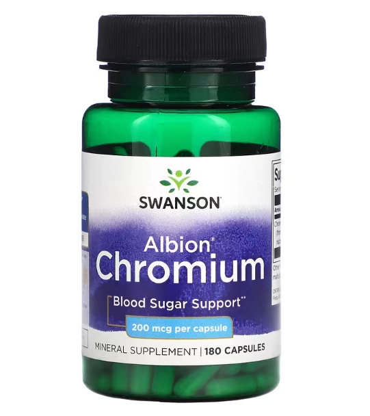 Albion Chromium, 200mcg, 180 cápsulas, Swanson