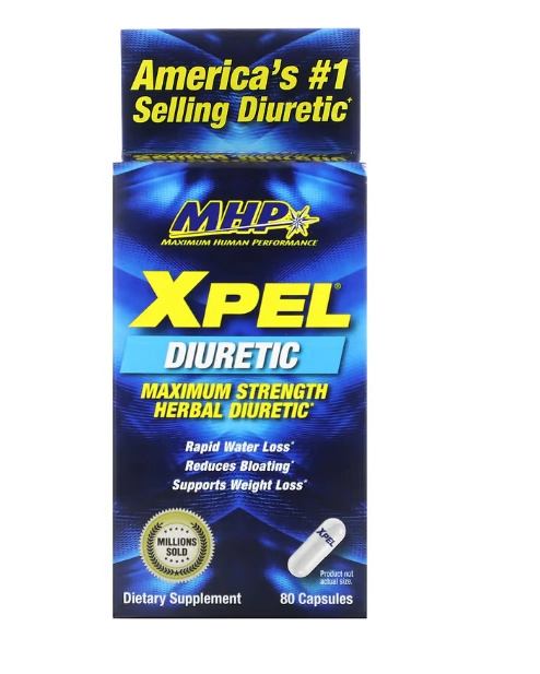 XPEL Diurético Herbal de Força Máxima, 80 Cápsulas, MHP