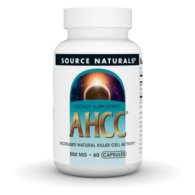 AHCC 500mg, Suporte ao Sistema Imunológico, 60 Cápsulas, Source Naturals