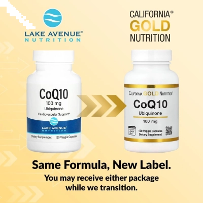Coenzima Q10, 100mg, 120 Cápsulas, California Gold Nutrition