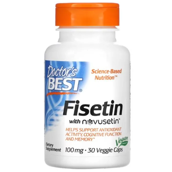 Fisetina com Novusetin, 100mg, 30 Cápsulas, Doctor's Best