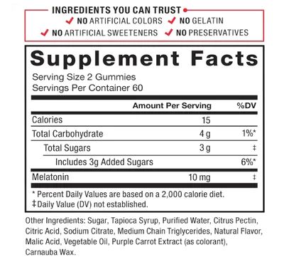 Melatonina Somnapure 10mg, 120 Gomas, Force Factor