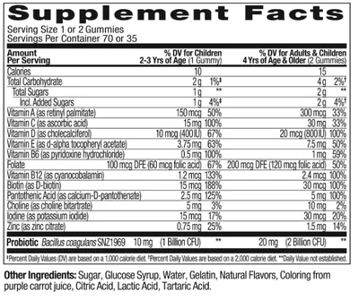 Multivitamínico e Probiótico Kids, 70 Gomas, OLLY