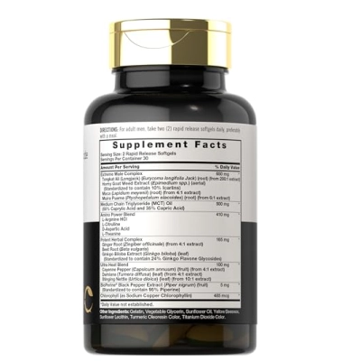 Ultra Libido, Fórmula para Homens, 60 Cápsulas, Carlyle