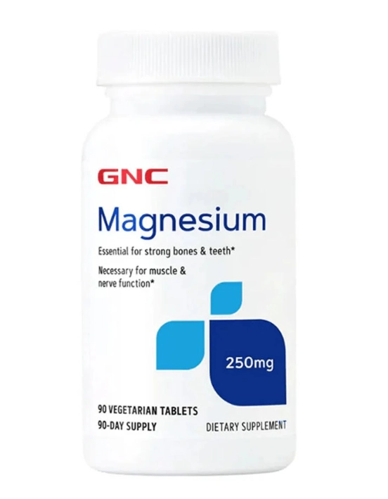 Magnésio, 250mg, 90 Comprimidos, GNC