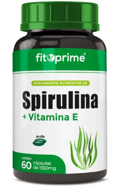 Spirulina + Vitamina E, 60 Cápsulas, Fitoprime