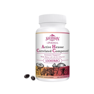 Liposomal, Active Hexose Correlated, Immune Support, 1500mg, 120 Cápsulas, Szczekin 