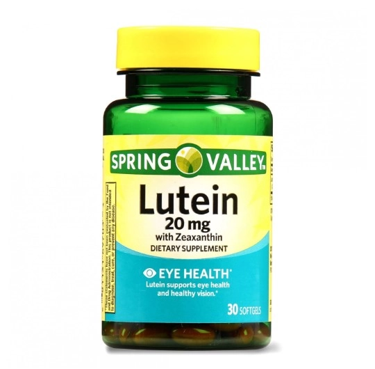 Luteína, 20mg, 30 Softgels, Spring Valley