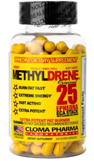 Metildrene Elite, Methyldrene, 100 Cápsulas, ClomaPharma