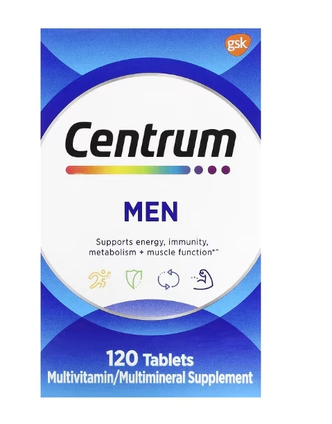 Centrum Men Multivitamínico, 120 Tablets, Importado
