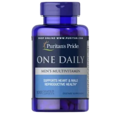 Multivitamínico diário para homens, 100 Cápsulas, Puritans Pride