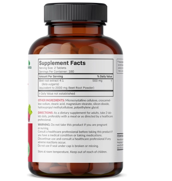 Beet Root Extra Strength, Raiz de Beterraba 500mg, 360 Comprimidos, Futurebiotics