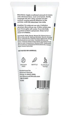 Retinol, Creme Firmador Avançado, Sem Fragrância, 59ml, Advanced Clinicals