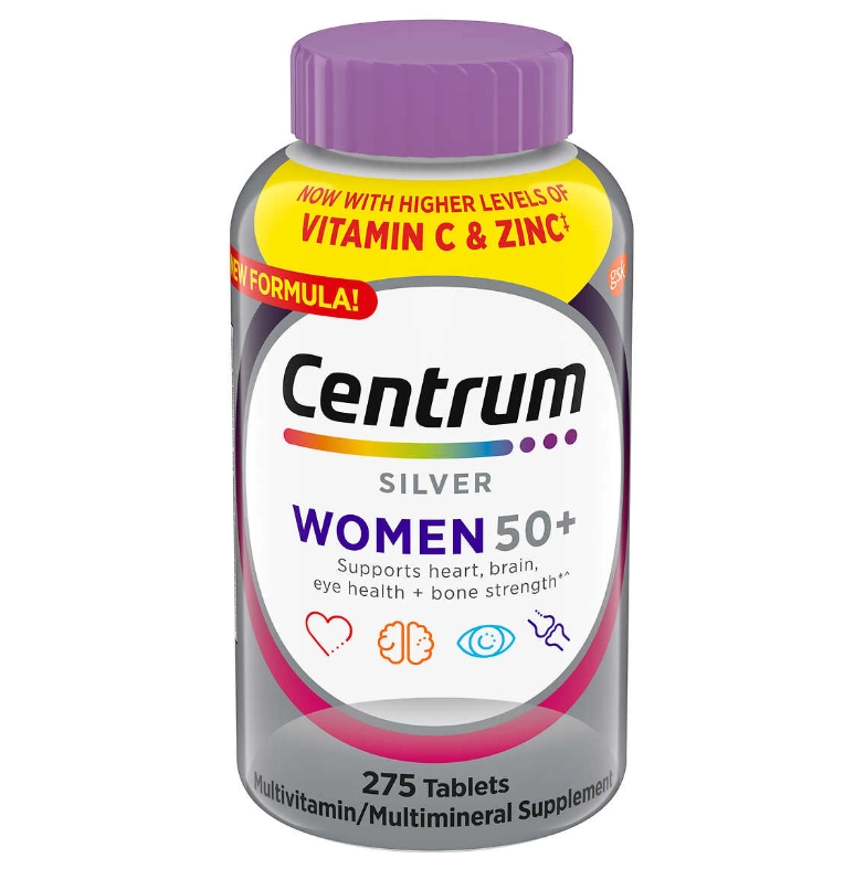 Centrum Silver Women 50+, 275 Comprimidos, Importado