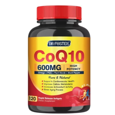 Coenzima CoQ10 600mg com PQQ, 120 Cápsulas, Dr Foster