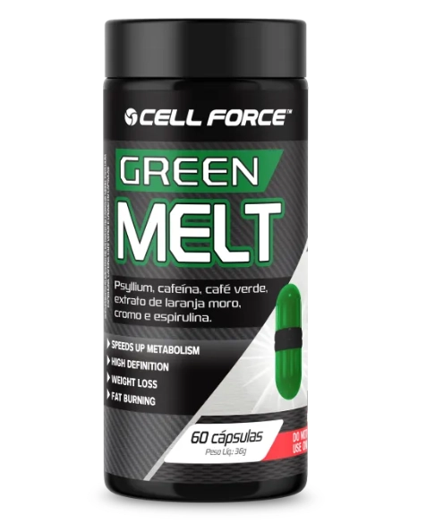 Termogênico Green Melt, 60 cápsulas, Cell Force