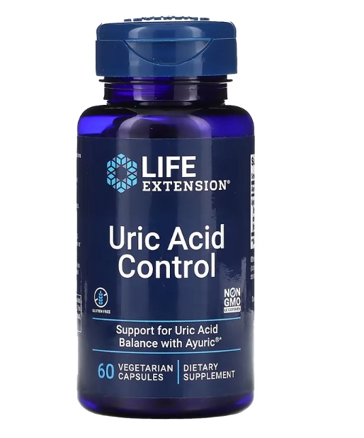 Controle de Ácido Úrico, 60 Cápsulas , Life Extension