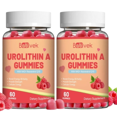 Urolithin A, Envelhecimento Saudável, 60 Gomas, Sabor Frutas Vermelhas, Babivek