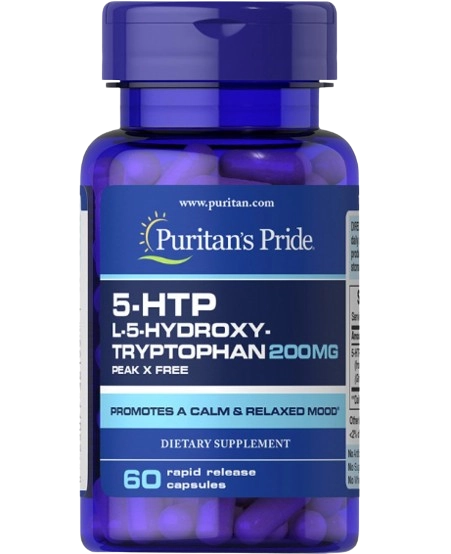 5-HTP 200mg, 60 Cápsulas, Puritan's Pride