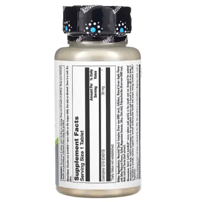 Coenzima CoQ10 30mg, 90 Microcomprimidos Sabor Maçã Verde, KAL
