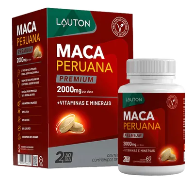 Maca Peruana Premium, 2000mg, 60 Comprimidos, Lauton Nutrition