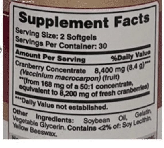 Cranberry 4200mg, 60 Softgels, Earth's Creation